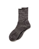 Washi Pile Crew Socks Charcoal - HAVEN