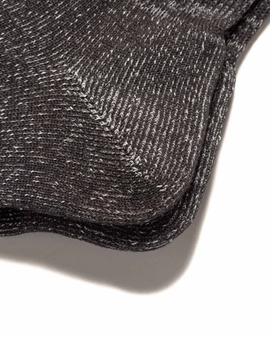 ROTOTO Washi Pile Crew Socks Charcoal, Accessories