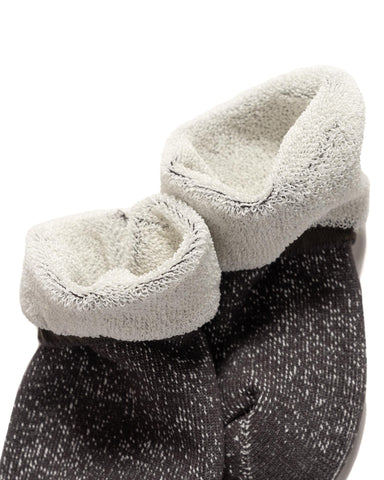 ROTOTO Washi Pile Short Socks Charcoal, Accessories