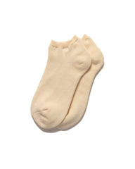 ROTOTO Washi Pile Short Socks Ivory, Accessories