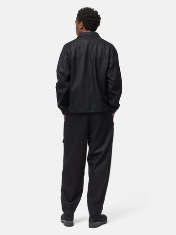 SOPHNET. Light Melton Wool Coach Jacket Black, Jackets