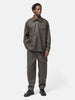 SOPHNET. Light Melton Wool Half-Zip Shirt Charcoal, Shirts