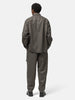 SOPHNET. Light Melton Wool Half-Zip Shirt Charcoal, Shirts