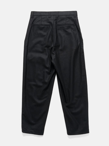 SOPHNET. Light Melton Wool Royal Navy Pants Black, Trousers