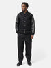 SOPHNET. Melton Lambswool Varsity Jacket Black, Jackets