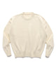 Sophnet. Wool Cashmere Oversized Crewneck Knit Off White, Sweaters