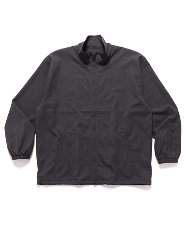 Sophnet. Wool Tropical Stand Collar Jacket Charcoal Grey, Outerwear