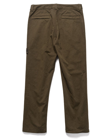 Stone Island Ghost Piece Stretch Cotton Wool Satin Pant Military Green, Bottoms