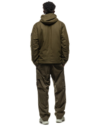 Stone Island Ghost Piece Weatherproof Cotton Canvas 2 Pocket Cargo Pant Military Green, Bottoms