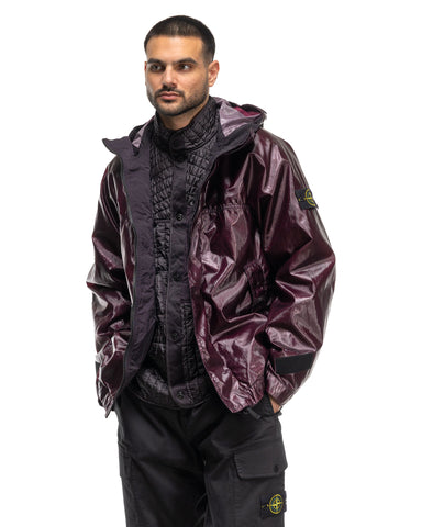 Stone Island Glass Cover-TC Padded Jacket Dark Burgundy, Outerwear