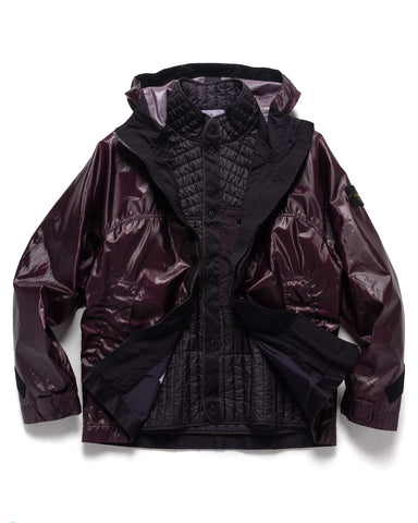 Stone Island Glass Cover-TC Padded Jacket Dark Burgundy, Outerwear