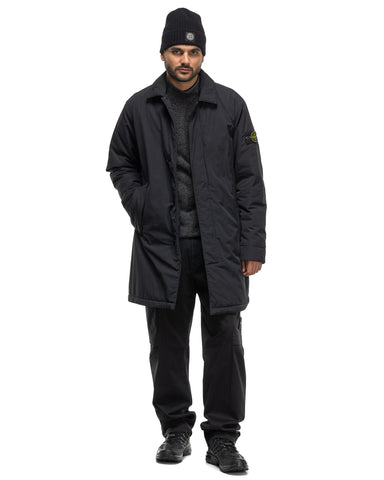 Stone Island Polyester Micro Twill Primaloft® Insulated Car Coat Black, Outerwear