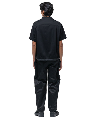 Sacai Cotton Jersey Polo SS Shirt Black, Shirts