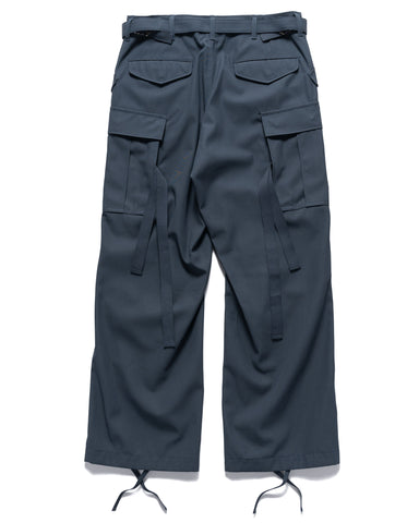 Sacai Cotton Twill Pants BLUE GRAY, Bottoms