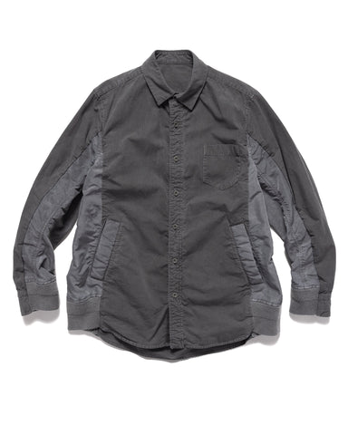 sacai Garment Dye Rip Stop x Nylon Twill Shirt Black, Shirts