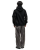 Sacai Sponge Sweat x Nylon Twill Hoodie Black, Sweaters