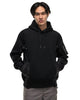 Sacai Sponge Sweat x Nylon Twill Hoodie Black, Sweaters