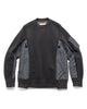 Sacai Sponge Sweat x Nylon Twill Pullover C/GRAY_C/GRAY, Sweaters