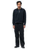 Sacai Sponge Sweat Polo LS Shirt Black, Sweaters