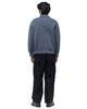 Sacai Sponge Sweat Polo LS Shirt Blue Gray, Sweaters