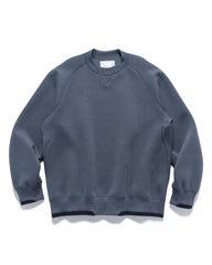 Sacai Sponge Sweat Pullover Crew Blue Gray, Sweaters