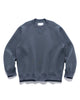 Sacai Sponge Sweat Pullover Crew Blue Gray, Sweaters