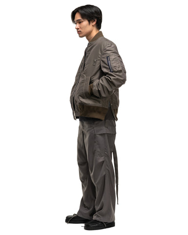 Sacai Suiting Pants Black Taupe, Bottoms