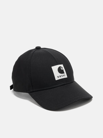 sacai x Carhartt WIP Duck Cap Black, Caps