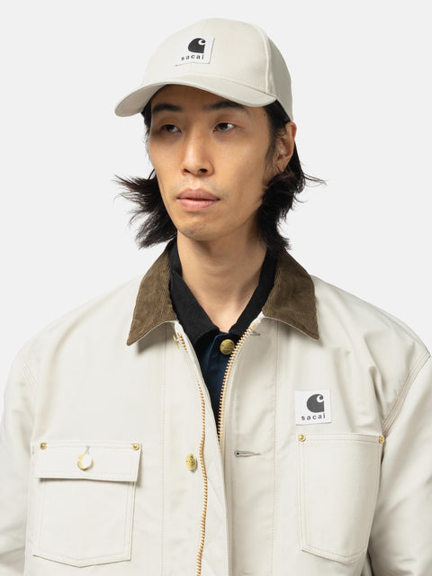 sacai x Carhartt WIP Duck Cap Ivory, Caps