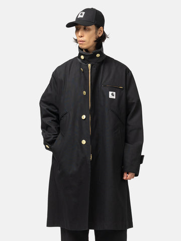 sacai x Carhartt WIP Duck Coat Black, Coats