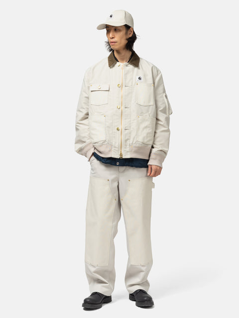sacai x Carhartt WIP Nylon Twill x Duck Blouson Ivory, Jackets