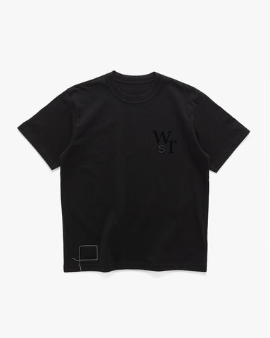 sacai x WTAPS Flock Print T-Shirt Black, T-Shirts