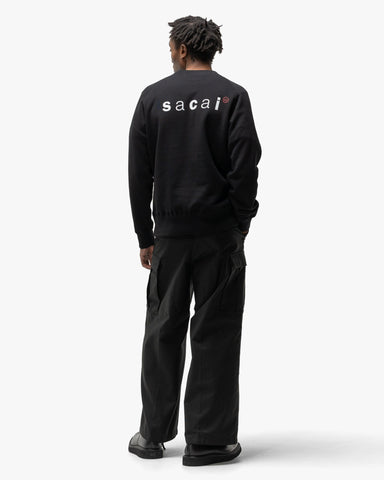 sacai x WTAPS Print Pullover Black, Sweaters