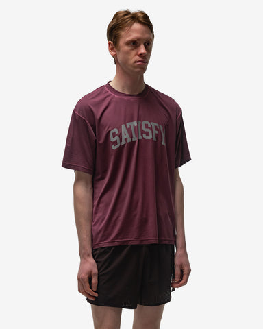 Satisfy AuraLite T-Shirt Pigment Burgundy, T-Shirts