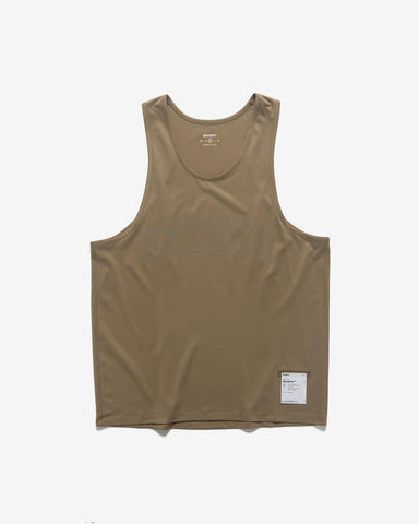 Satisfy AuraLite Tech Singlet Army Green, T-Shirts