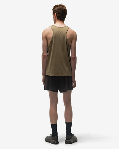 Satisfy AuraLite Tech Singlet Army Green, T-Shirts