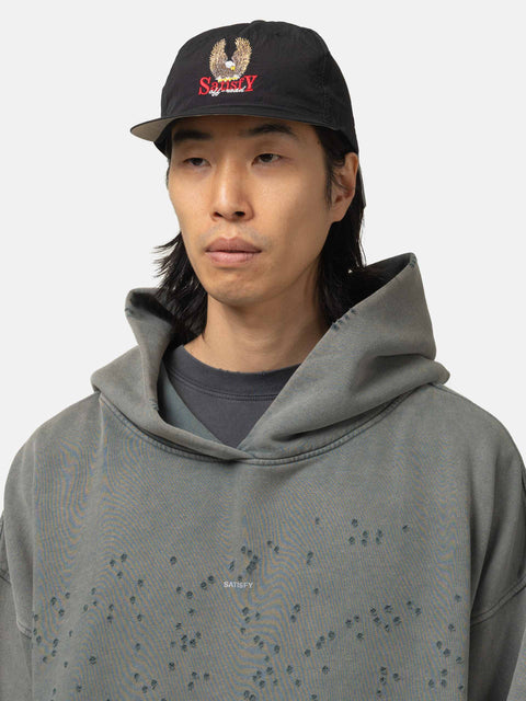 Satisfy FliteSilk 5 Panel Pinch Cap Black, Caps