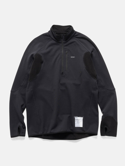Satisfy FuzzFleece Half-Zip Black, Fleece
