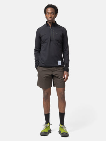 Satisfy FuzzFleece Half-Zip Black, Fleece