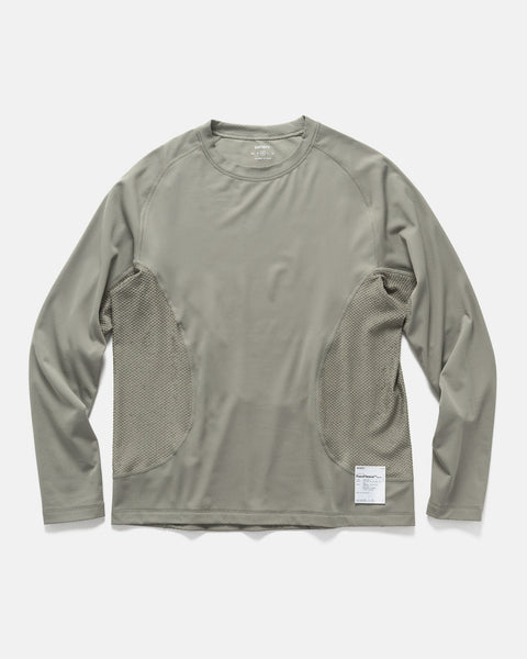 Satisfy FuzzFleece™ Octa™ Long Tee Vetiver, T-Shirts