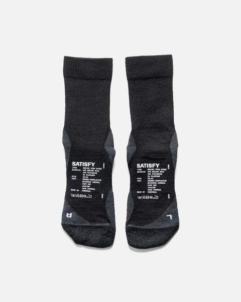 Satisfy Merino Nylon Tube Socks Black, Socks