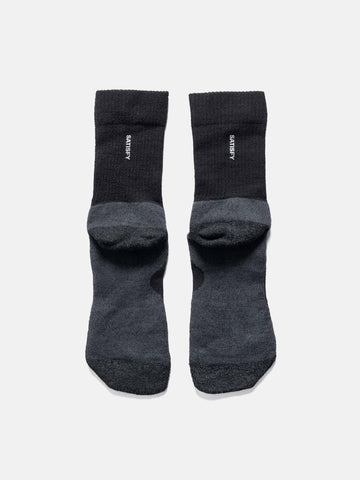 Satisfy Merino Nylon Tube Socks Black, Socks