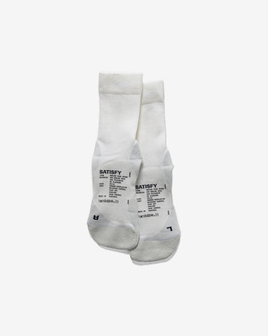 Satisfy Merino Nylon Tube Socks Off-White, Accessories