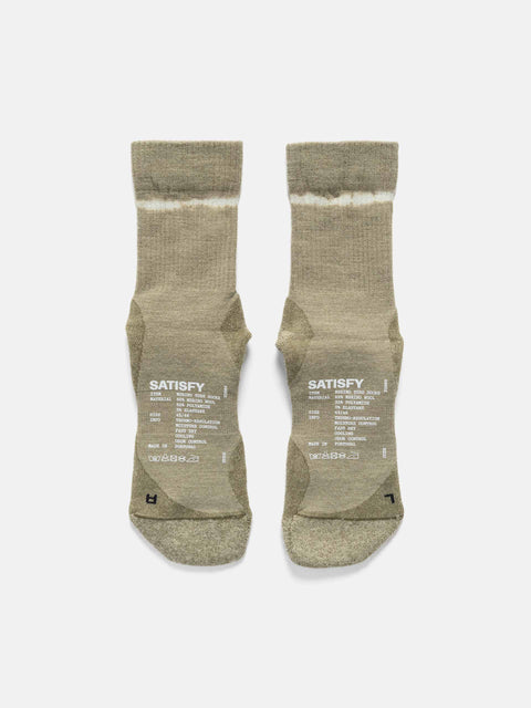 Satisfy Merino Nylon Tube Socks Tie Dye Covert Green, Socks