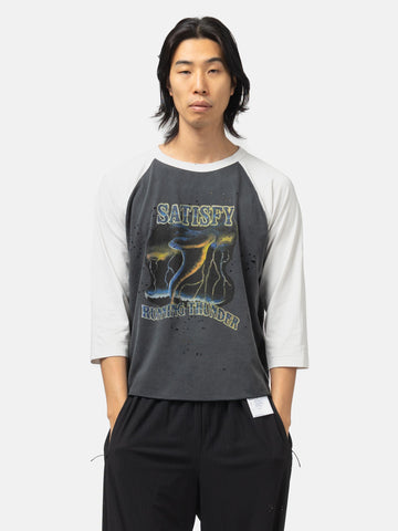 Satisfy MothTech™ Baseball Tee Off-White, T-Shirts