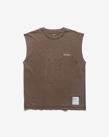 Satisfy MothTech Muscle Tee Aged Chocolate Brown, T-Shirts