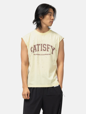 Satisfy MothTech™ Muscle Tee Aged Transparent Yellow, T-Shirts