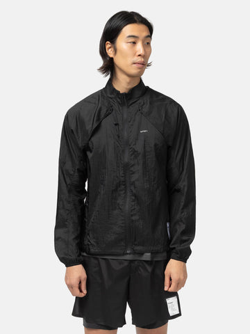 Satisfy Rippy Modular Windbreaker Black, Jackets