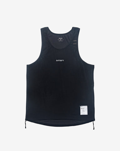 Satisfy Space-O Singlet Black, T-Shirts