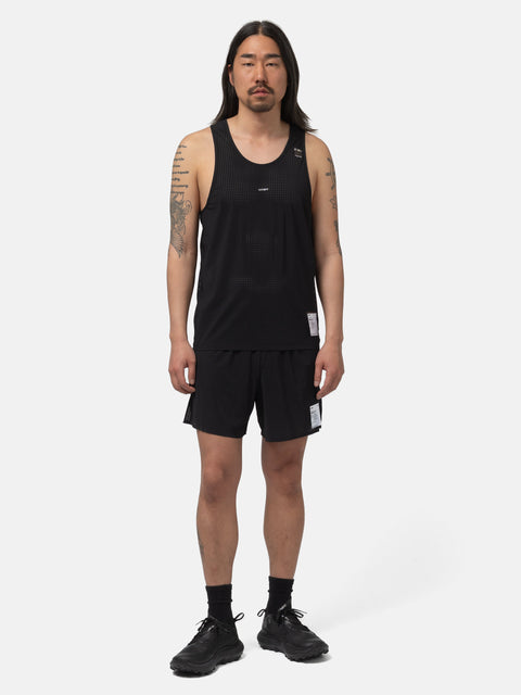 Satisfy Space-O Singlet Black, T-Shirts